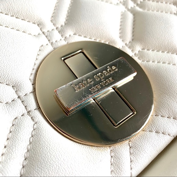 ✨HP✨ KATE SPADE Ivory Leather Crossbody Bag - Picture 10 of 15